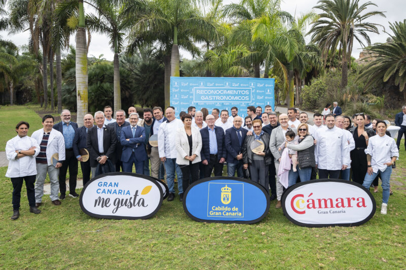 Reconocimiento restaurantes de las guías Michelín y Repsol. Imagen: Acto de reconocimiento celebrado en el Jardín Botánico Canario. Cabildo de Gran Canaria
