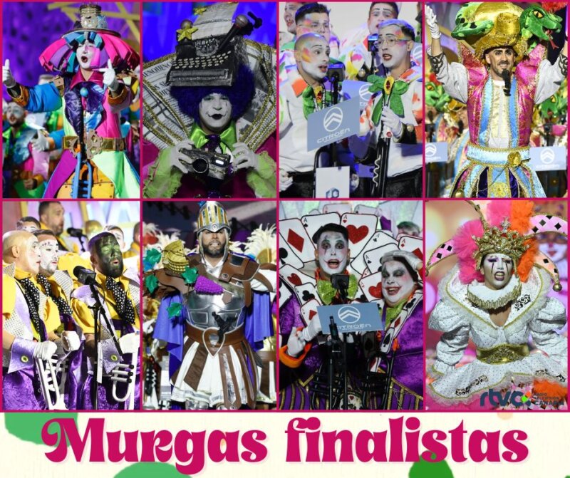 Murgas finalistas carnaval de Las Palmas de Gran Canaria 2024