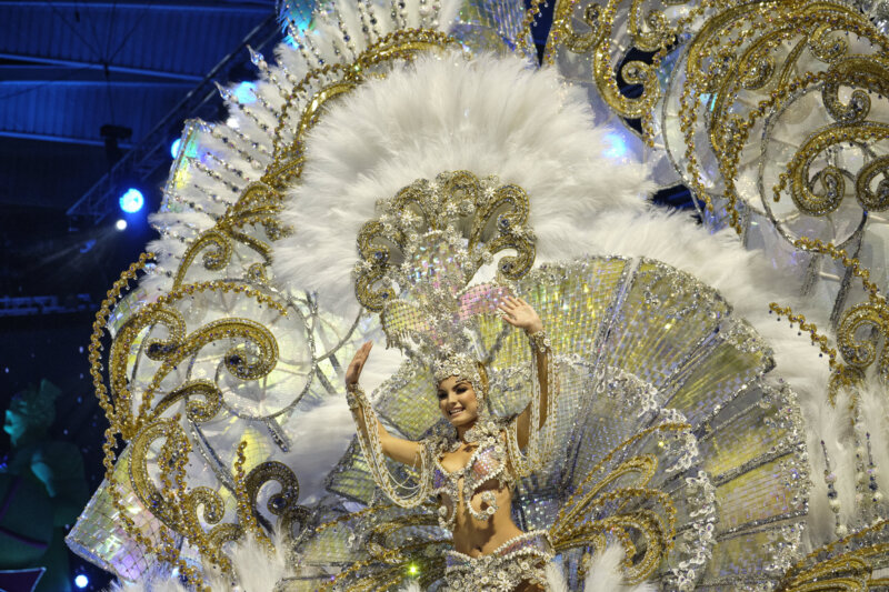 Lucía Hernández Alonso, candidata 4 a Reina del Carnaval de Santa Cruz de Tenerife 2024/ RTVC