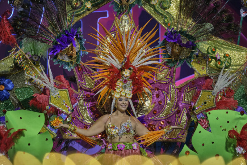 Diana Concepción Santana Mesa, candidata 6 a Reina del Carnaval de Santa Cruz de Tenerife 2024 / RTVC 