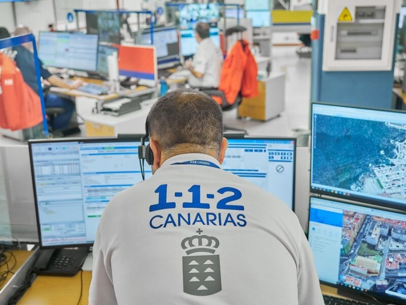Sala operativa del 1-1-2 Canarias. Imagen 1-1-2 Canarias
