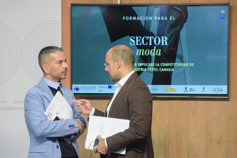 Imagen de la presentación del programa de Formación para el sector Moda. Foto Gobierno de Canarias 