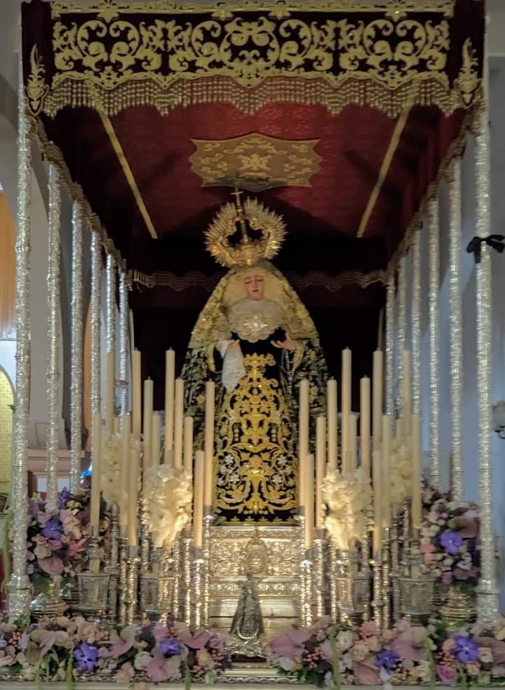 Imagen Nuestra Señora de Los Dolores de La parroquia La Paz y Unión de La Cuesta en La Laguna. Foto Junta de Hermandades y Cofradías de La Laguna 