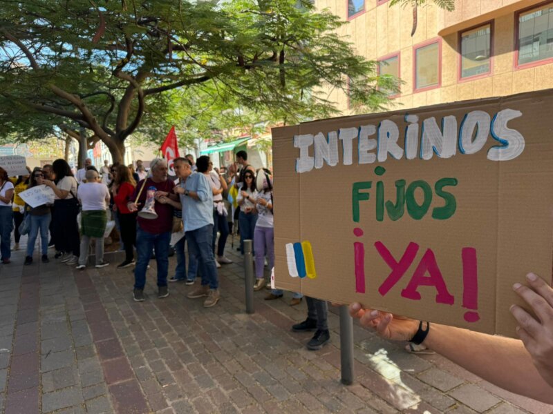 Manifestación en Canarias