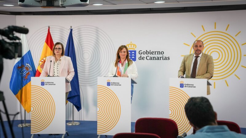 Competencias de Costas. Rueda de prensa posterior al Consejo de Gobierno. Imagen Gobierno de Canarias 