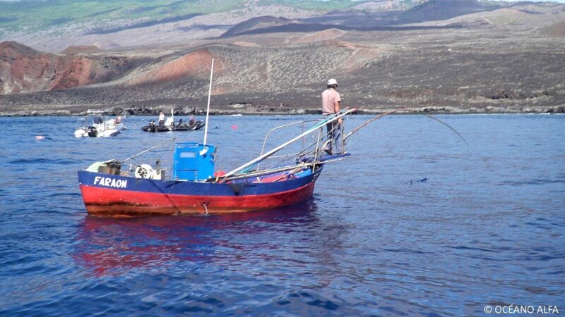 Canarias destina 1,2 millones de euros a la pesca artesanal. Pesca artesanal en El Hierro CEDIDA POR OCEANO ALFRA (ARCHIVO)