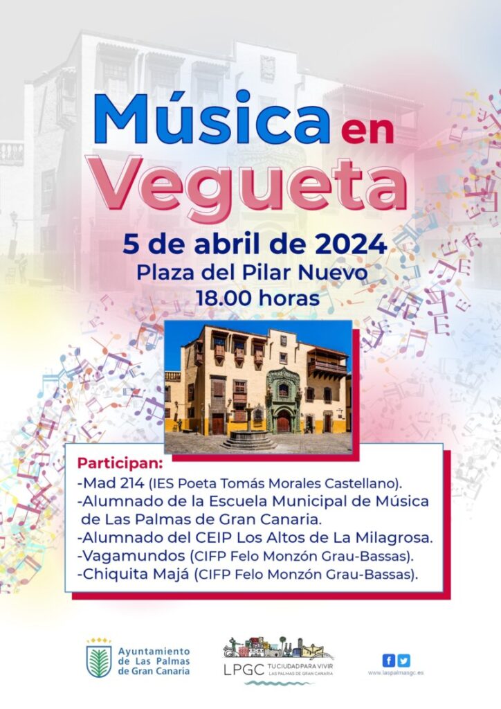El encuentro ‘Música en Vegueta’ contará con la participación destacada de una representación del alumnado de la Escuela Municipal de Educación Musical