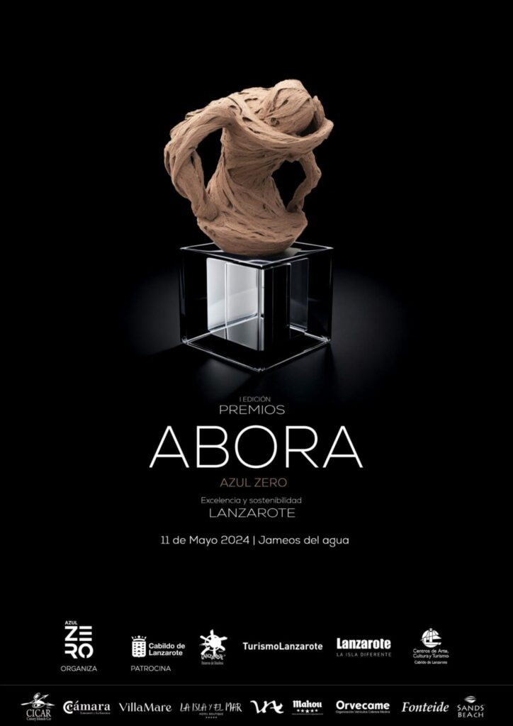 Cartel Primera Edición Premios Abora que se celebrarán en Los Jameos del Agua de Lanzarote 