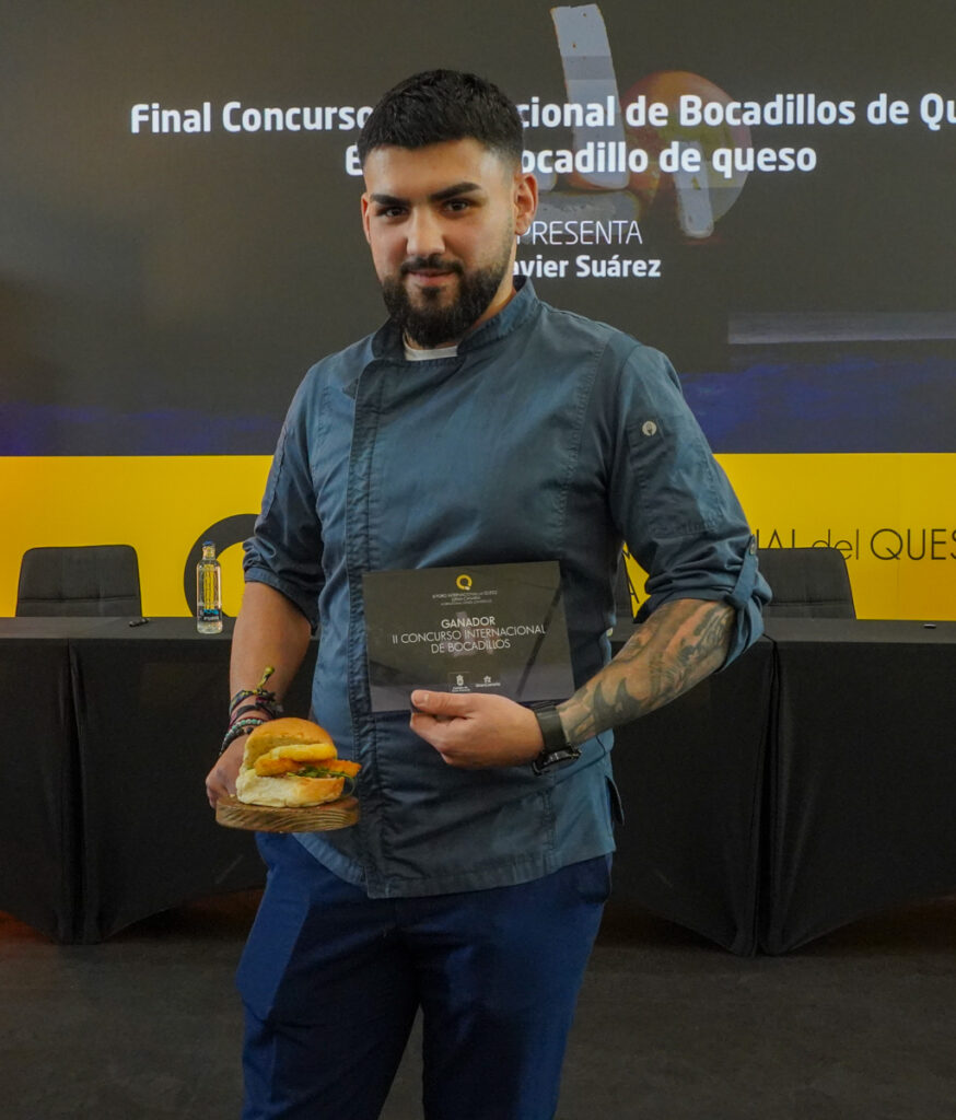 Kevin Díaz, de Fuerteventura, ganador del mejor bocadillo de queso de España