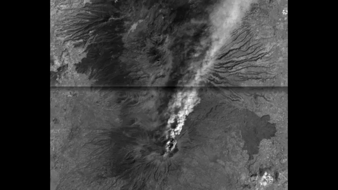 Volcán mexicano Popocatépetl. Imágenes cedidas por el IAC