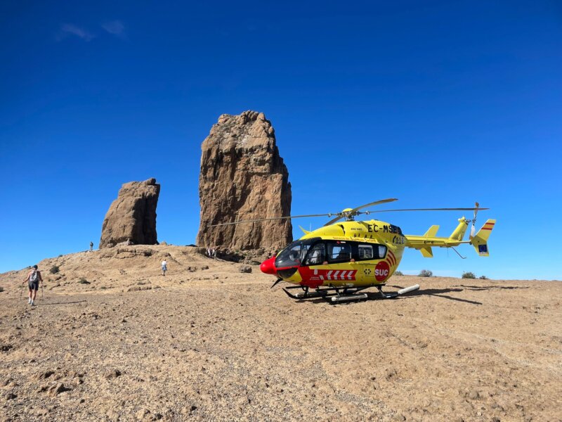 Imagen archivo de un helicóptero sanitario. Foto Consejería de Sanidad 