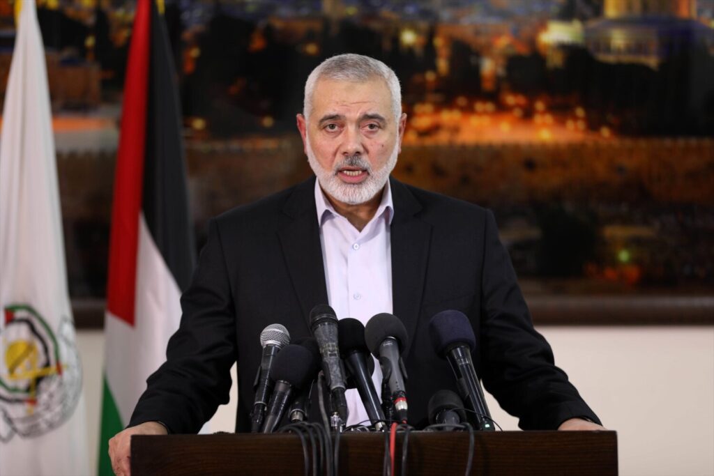 Jefe político de Hamás, Ismail Haniye. IImagen Mahmoud Ajjour/APA Images via ZU / DPA (archivo) 