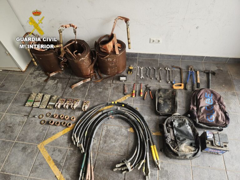 La Guardia Civil detiene a dos personas por el robo de 500 kilos de cobre en Fuerteventura