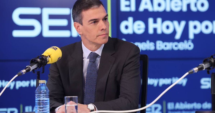 Pedro Sánchez, en la Cadena SER. Imagen Cadena SER