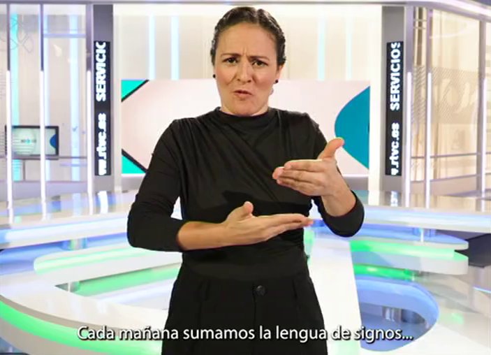 Más horas de lengua de signos en Televisión Canaria. Imagen RTVC