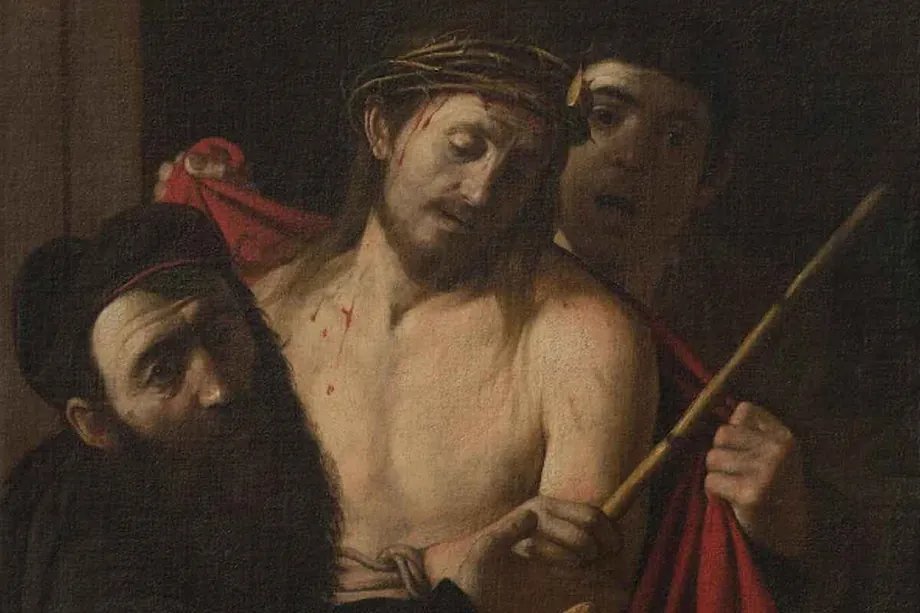 Ecce Homo (después de la restauración). Michelangelo Merisi (conocido como Caravaggio). Imagen cortesía de la colección privada / Museo del Prado 