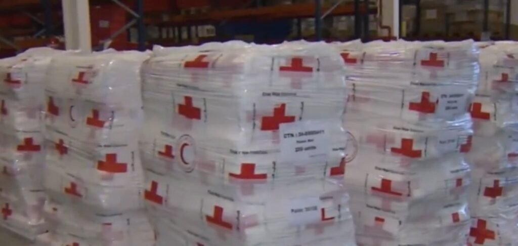 Cruz Roja envío a Gaza