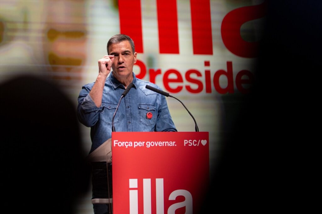 Sánchez, Feijóo y Abascal baten récords de presencia en una campaña catalana clave