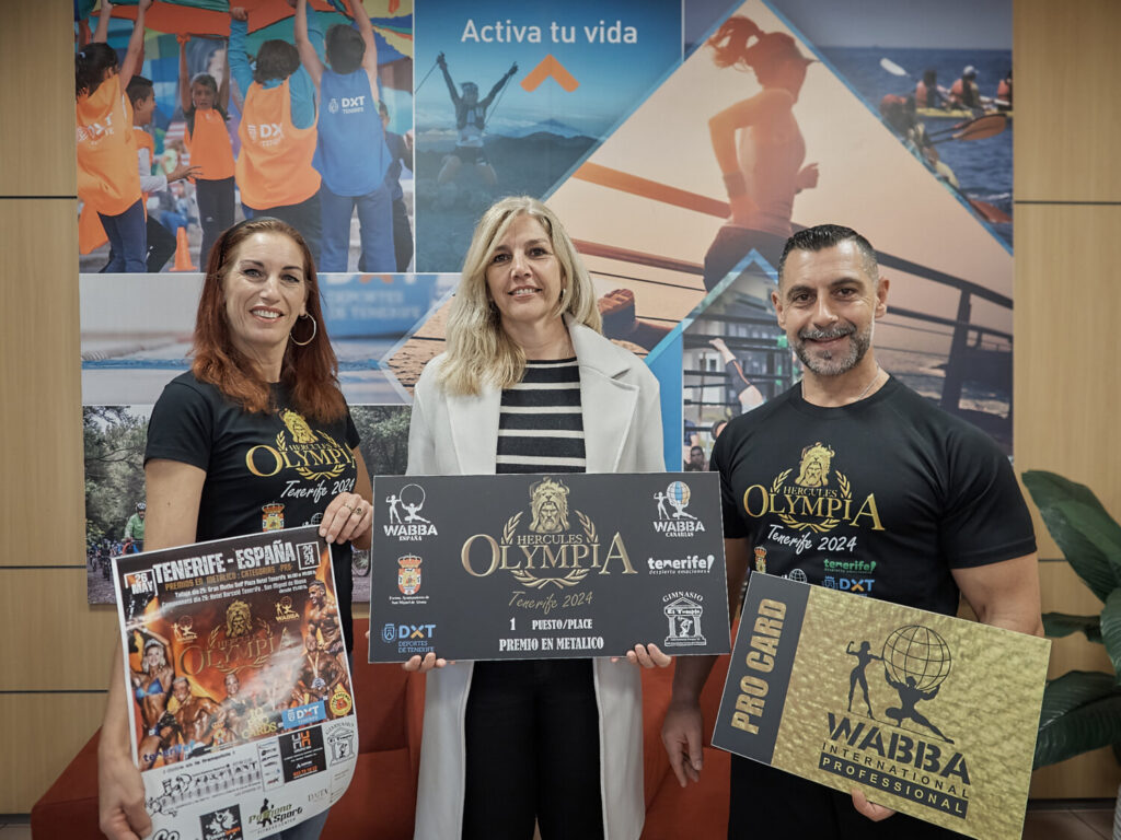 Presentación del evento internacional de culturismo y fitness en Tenerife. Imagen Cabildo de Tenerife