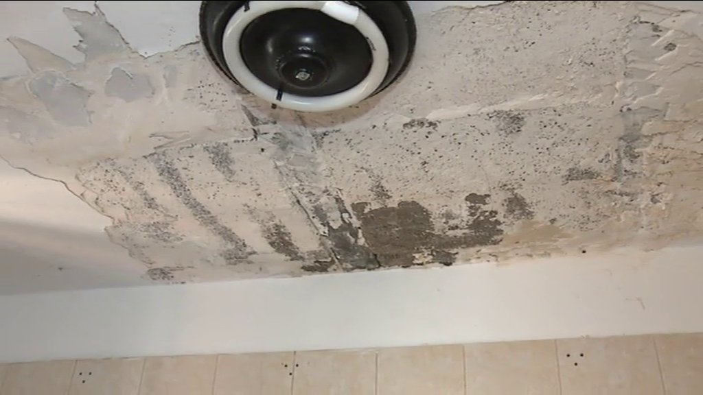 Estado del techo de la vivienda por las humedades. Imagen RTVC