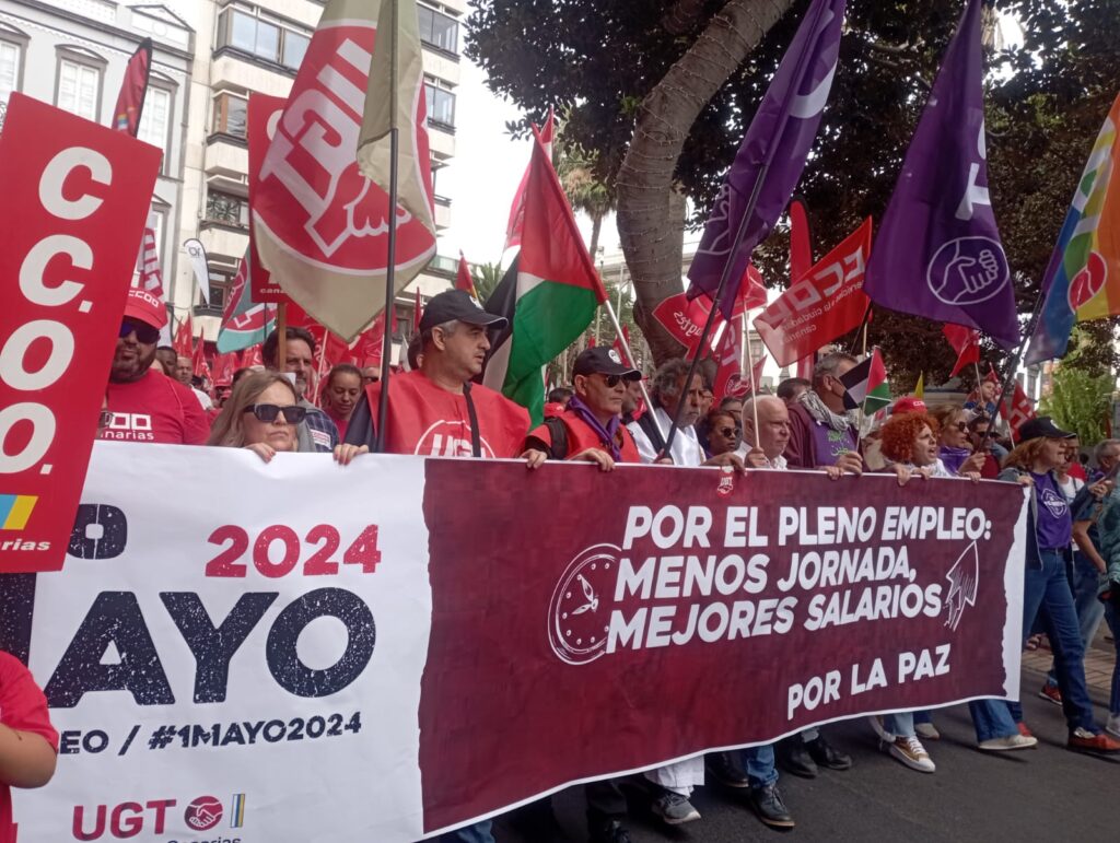 Manifestaciones 1 de mayo en Las Palmas de Gran Canaria / RTVC