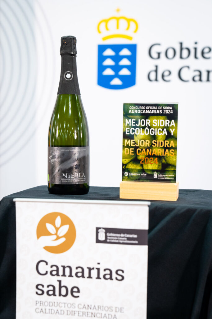 Niebla espumosa etiqueta negra, Mejor Sidra de Canarias 