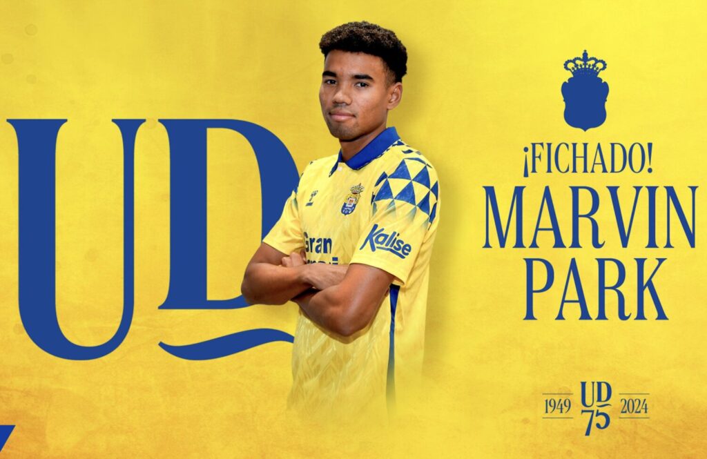 Marvin Park, hasta 2028. Imagen: UD Las Palmas