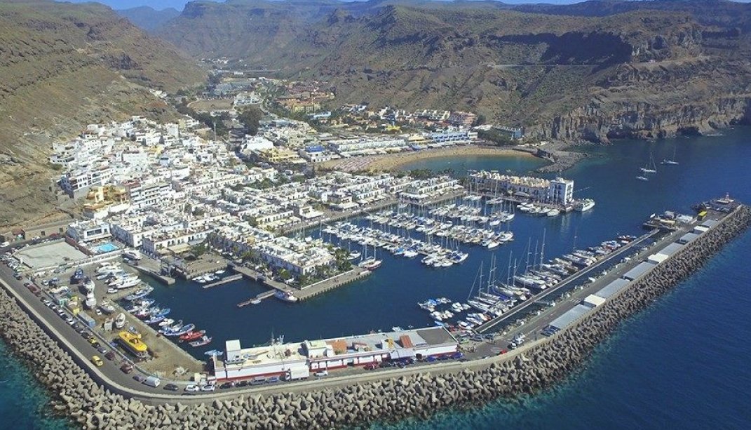 Puerto y playa de Mogán. Imagen: Ayuntamiento de Mogán