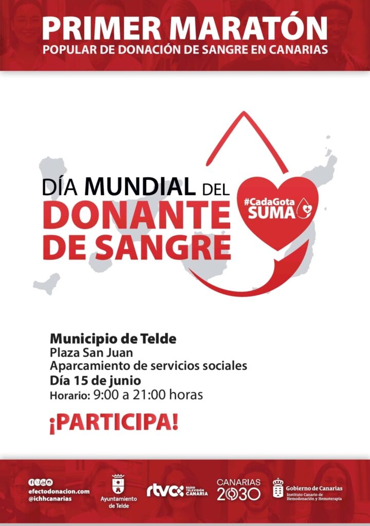 Telde acoge la primera maratón de donación de sangre celebrada en Canarias