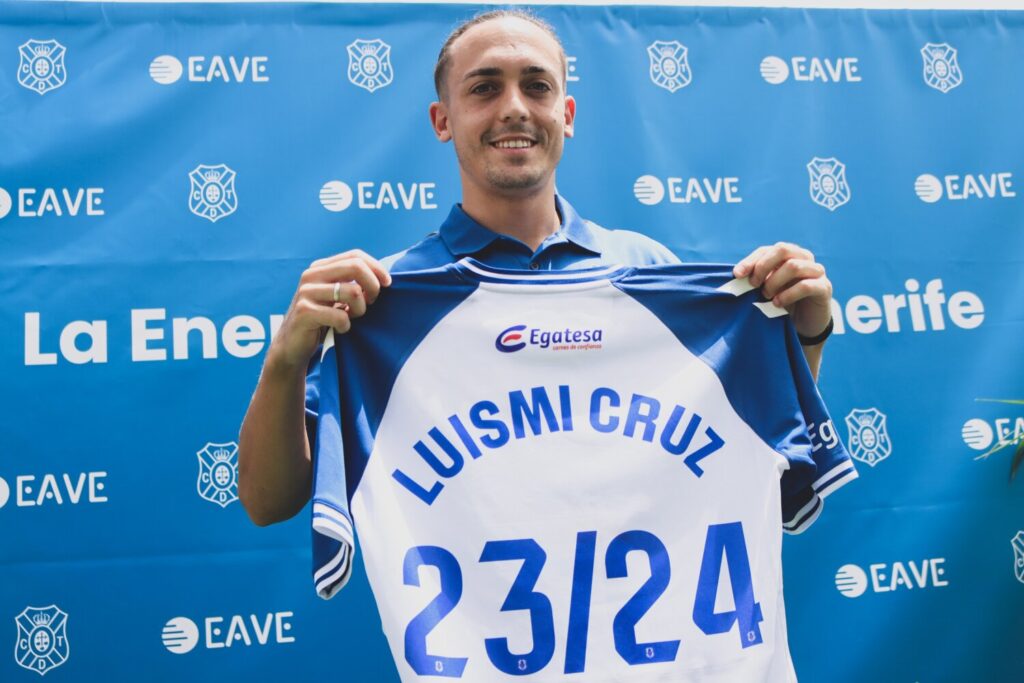 Luismi Cruz tras llegar al CD Tenerife cedido en la temporada 23/24 / CD Tenerife