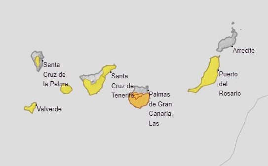 Se mantiene el aviso naranja para Gran Canaria y el amarillo para el resto por altas temperaturas