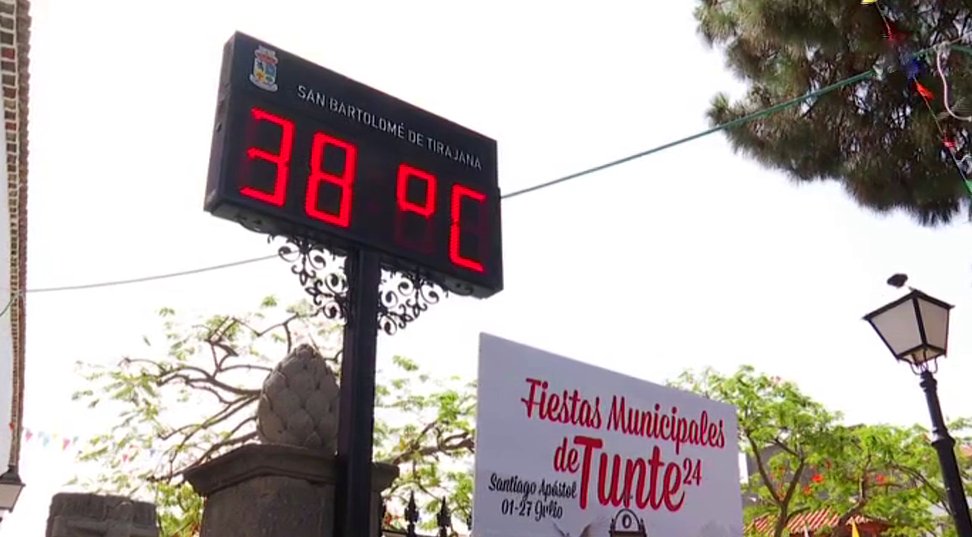 Tasarte, en Gran Canaria, marca la temperatura más alta de España