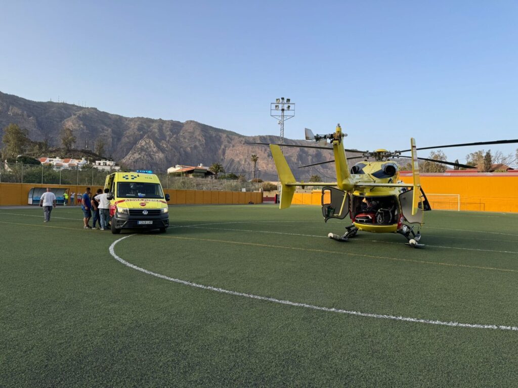 Un motorista se encuentra en estado crítico tras un accidente de tráfico que tuvo lugar esta tarde en la carretera GC-65, en la zona de Tunte