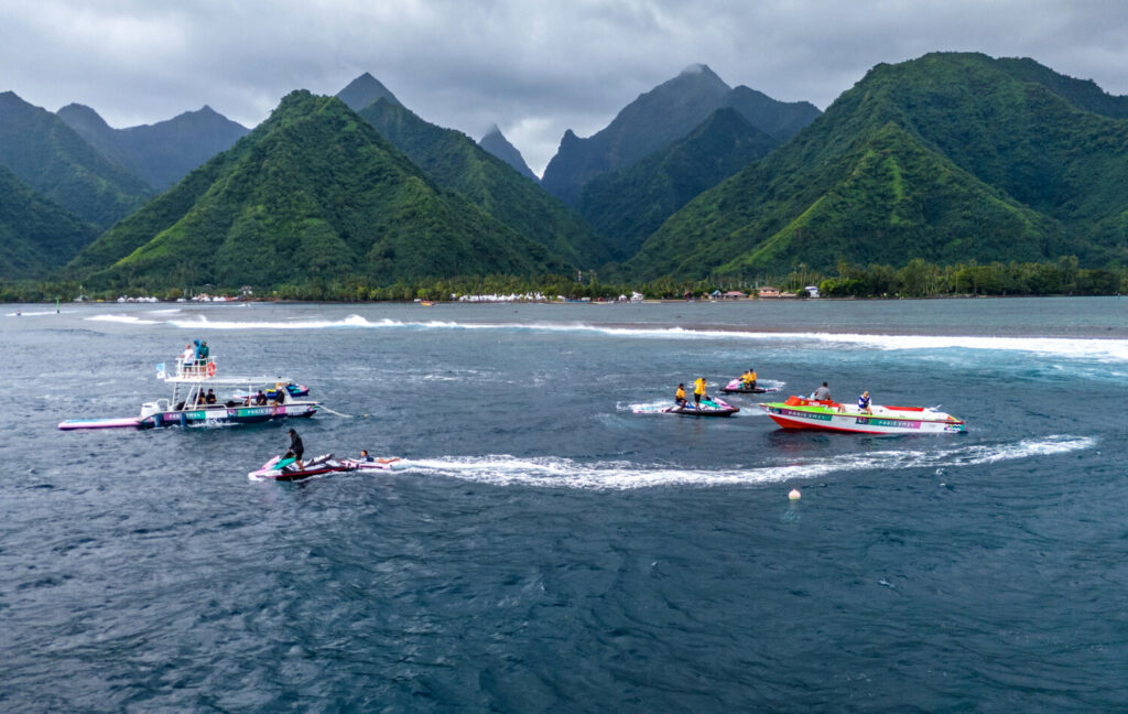 Entrenamiento surf en Teahupo'o, Tahití, Polinesia Francesa /21 de julio de 2024/ Reuters/Manea Fabisch