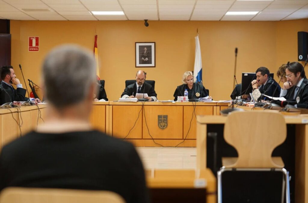 Juicio contra un hombre acusado de provocar un incendio forestal en Los Realejos (Tenerife). EFE/Ramón de la Rocha