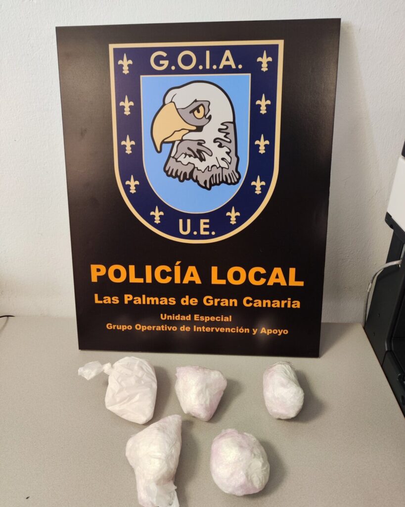 Pillado con medio kilo de cocaína mientras conducía en Gran Canaria