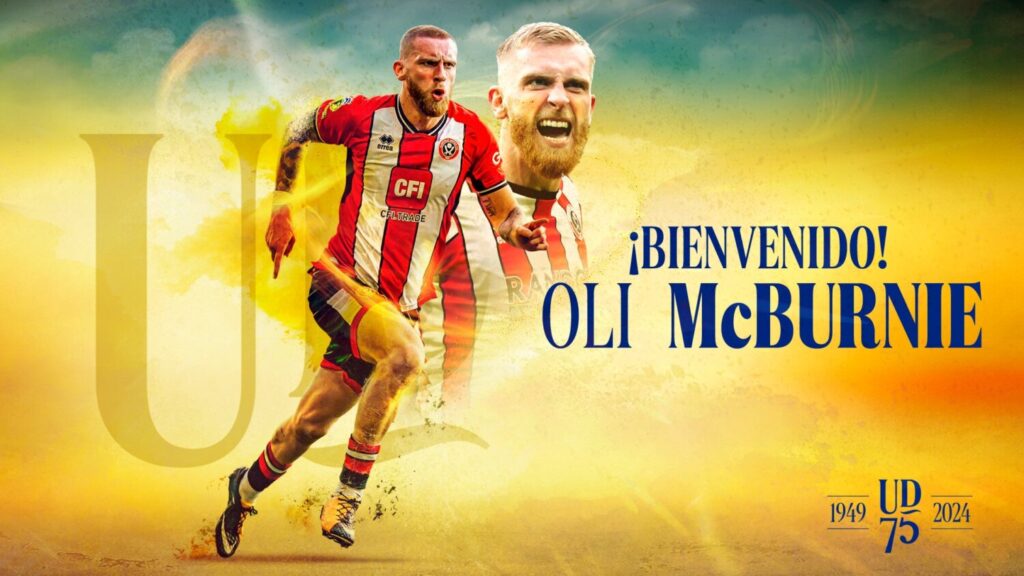 Oliver McBurnie se une a la UD Las Palmas hasta 2027