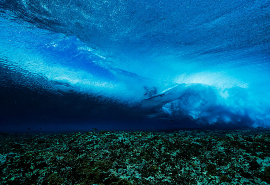 JSurf - Entrenamiento - Teahupo'o, Tahití, Polinesia Francesa - 26 de julio de 2024. Un surfista durante el entrenamiento. Ben Thouard/Pool vía REUTERS