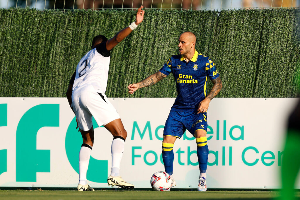 La UD Las Palmas hizo su segundo ensayo de pretemporada frente al equipo de Catar, Al Sadd / UD Las Palmas 