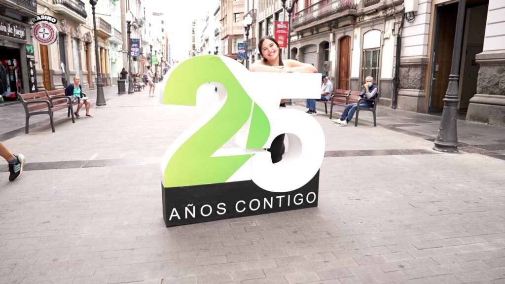 25 aniversario de Televisión Canaria. Calle de Triana, Las Palmas de Gran Canaria 