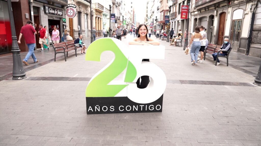 25 aniversario de Televisión Canaria. Calle de Triana, Las Palmas de Gran Canaria 