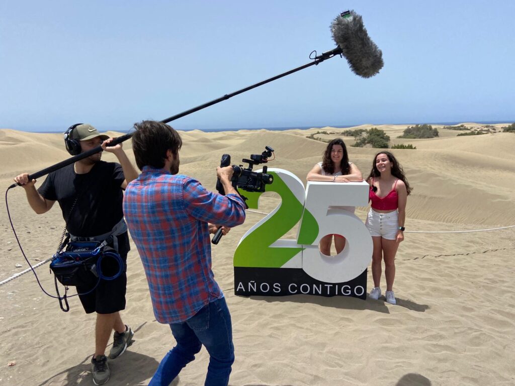 25 aniversario de Televisión Canaria. Dunas de Maspalomas, Gran Canaria 