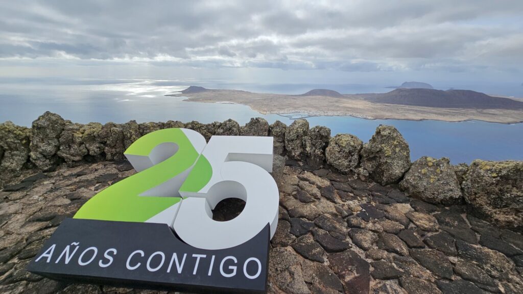 25 aniversario de Televisión Canaria. Mirador del Río, Lanzarote 