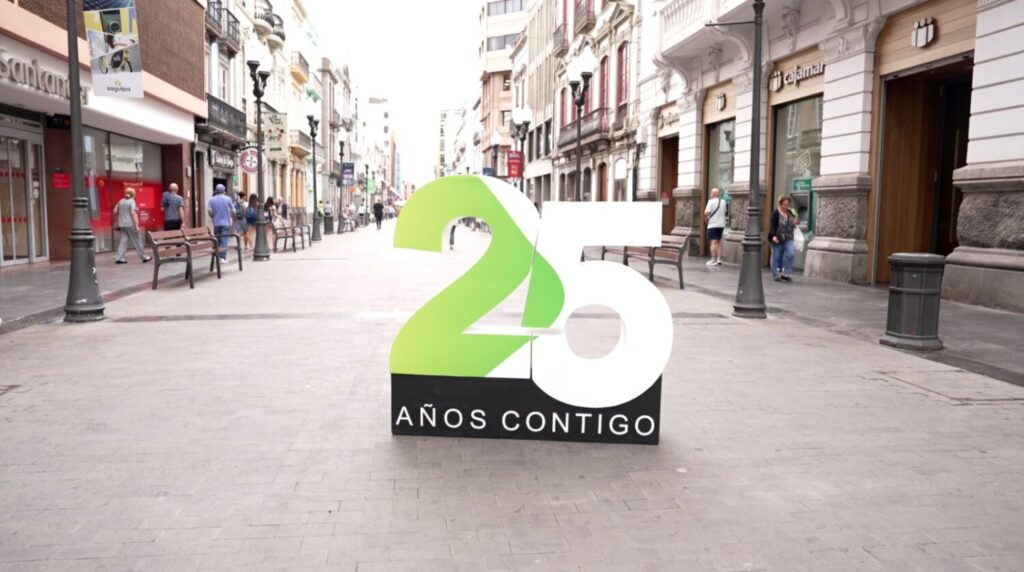 25 aniversario de Televisión Canaria. Calle de Triana, Las Palmas de Gran Canaria 