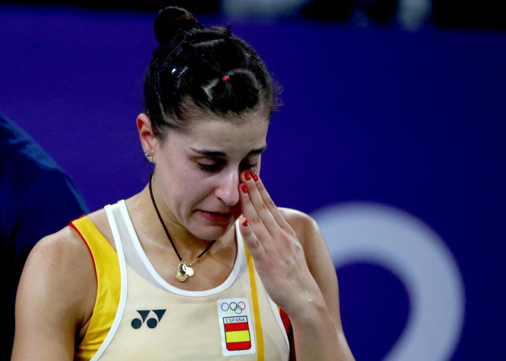 Una lesión de rodilla ha apartado a Carolina Marín de la lucha por la medalla olímpica en estos juegos