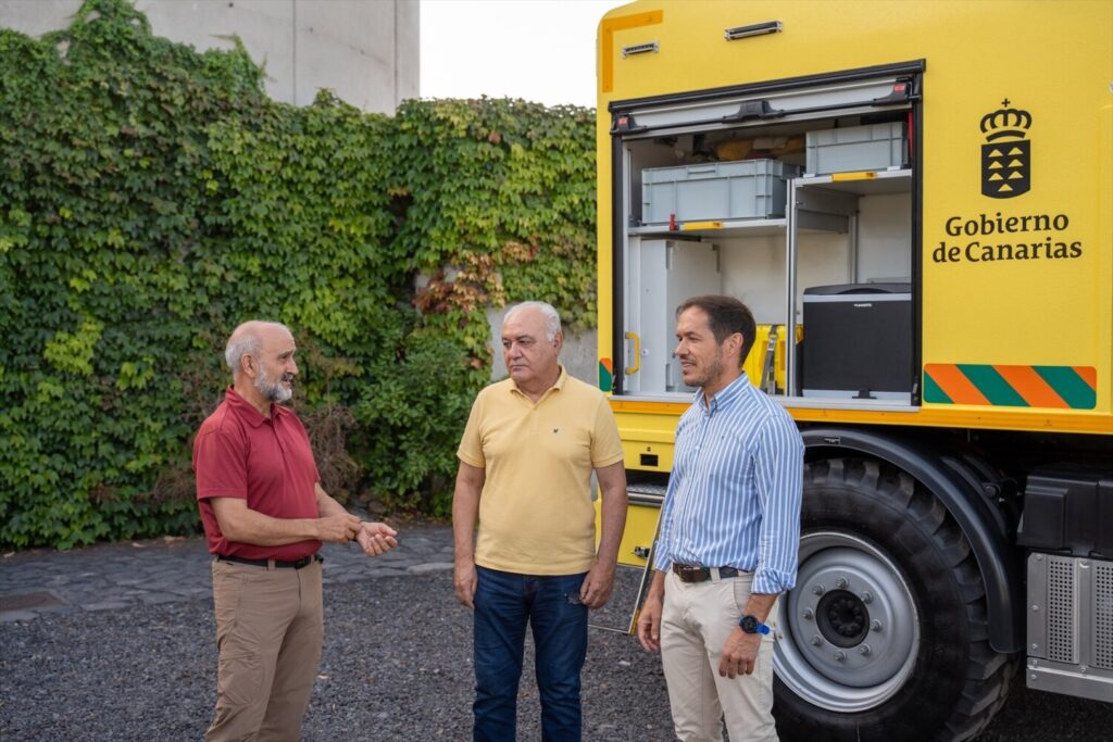 Consejería de Transición Ecológica y Energía del Gobierno de Canarias ha adquirido una autobomba rural polivalente destinada a la lucha contra incendios en el Parque Nacional de La Caldera de Taburiente ALEX DIAZ 12/8/2024