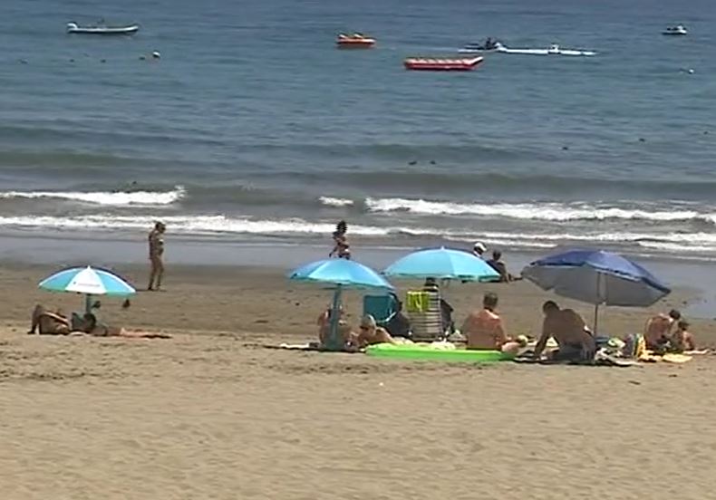 Imagen de Playa del Inglés en Gran Canaria. RTVC