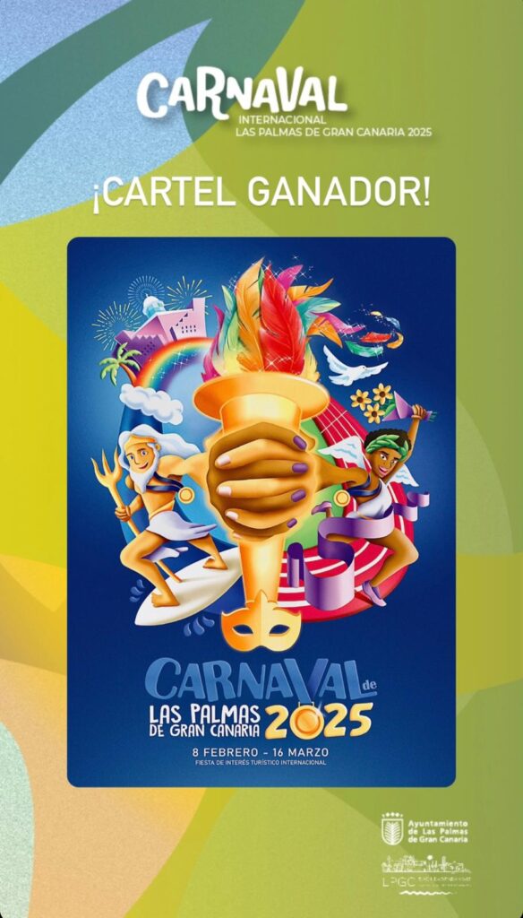 Este es el cartel del Carnaval de Las Palmas de Gran Canaria 2025