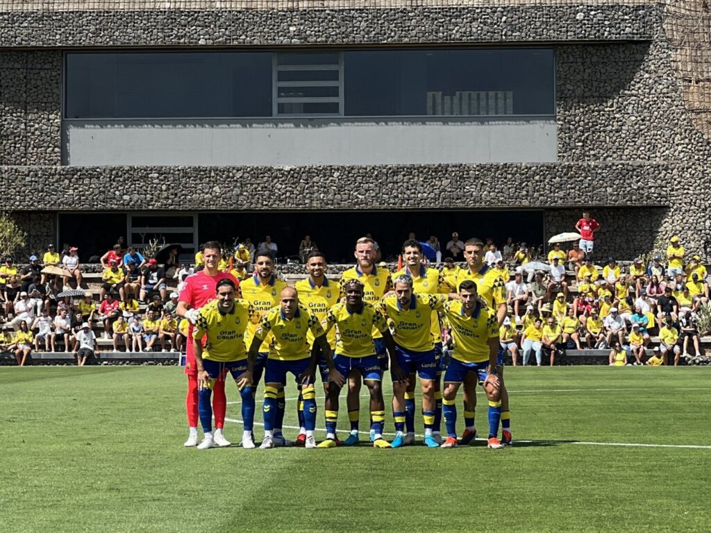 Once UD Las Palmas en el encuentro contra la Unión Sur Yaiza