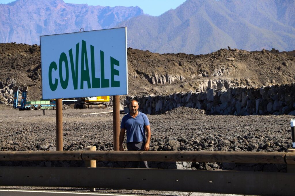 Solar donde se construirá la  Cooperativa Covalle después de quedar sepultada por el volcán hace tres años